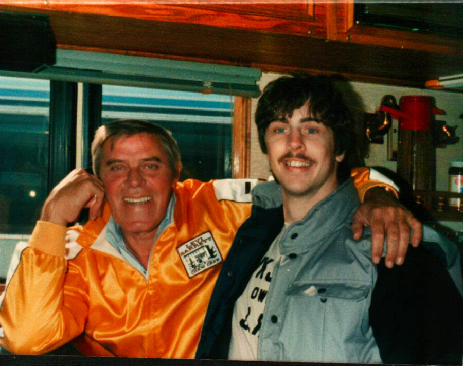 Author with Tom T. Hall (circa 1980s)