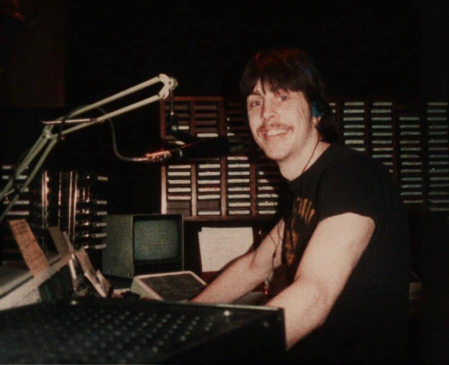 Author working as radio DJ