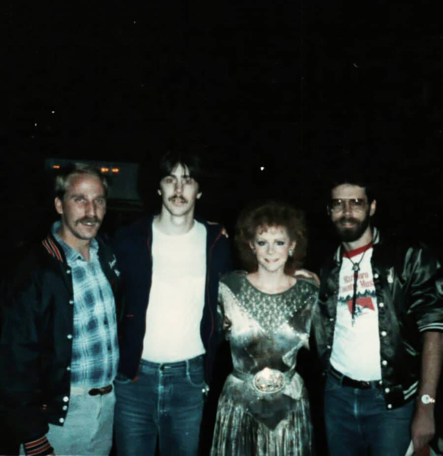 Author with Reba McEntire and fellow DJs